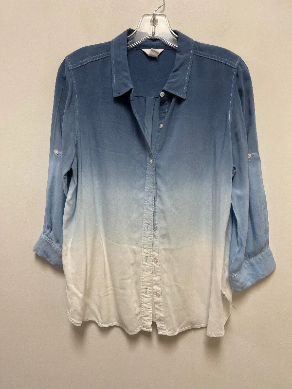 Blue Blouse Long Sleeve Intro, Size L