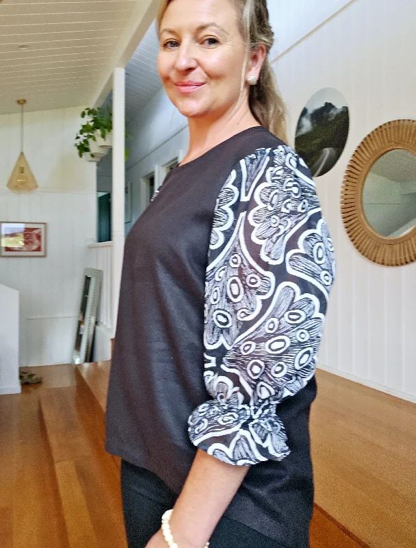 Butterfly Effect Blouse - Galaxias Fish Scales