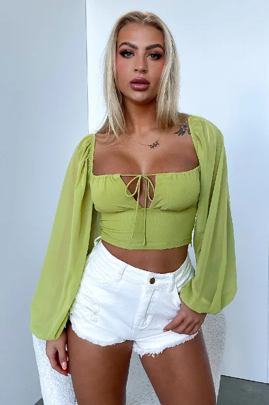 Inez Crop - Green