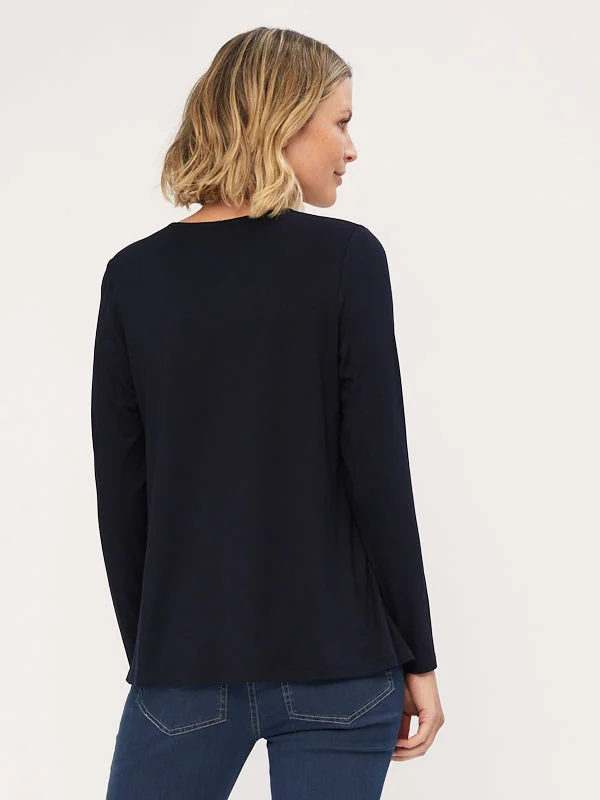 Long Sleeve V Neck Tee