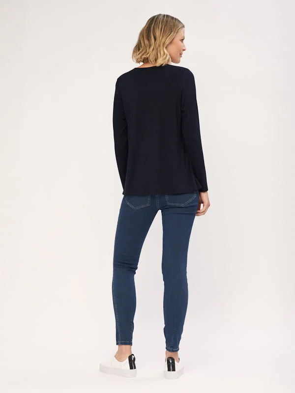 Long Sleeve V Neck Tee