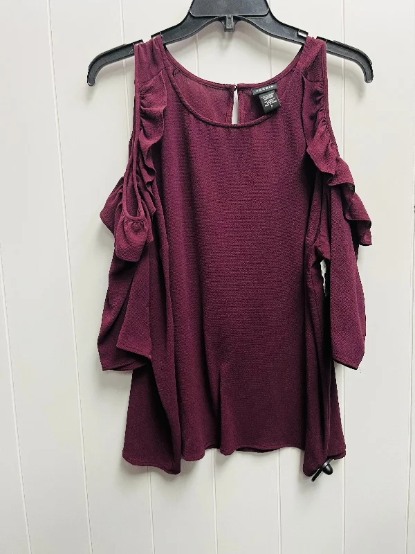 Purple Blouse 3/4 Sleeve Torrid, Size 2x