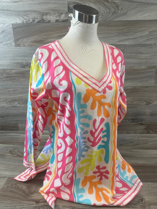 Top 3/4 Sleeve By Gretchen Scott In Multi-colored, Size: M