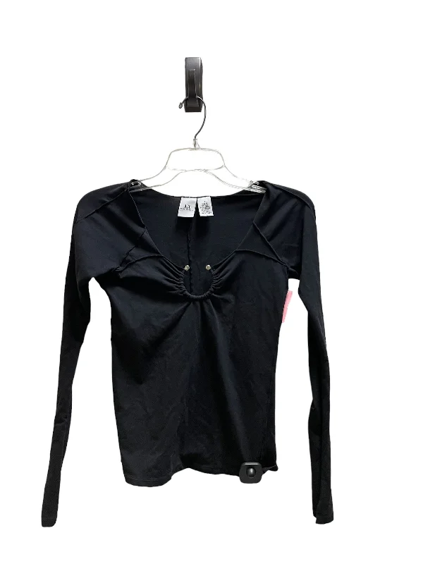 Top Long Sleeve By Armani Exchange In Black, Size: M