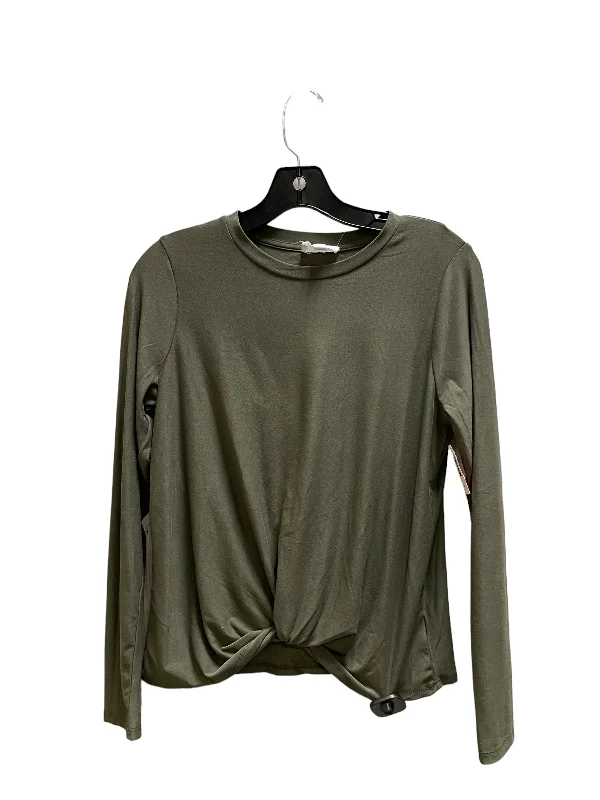 Top Long Sleeve By Olive And Oak In Green, Size: M