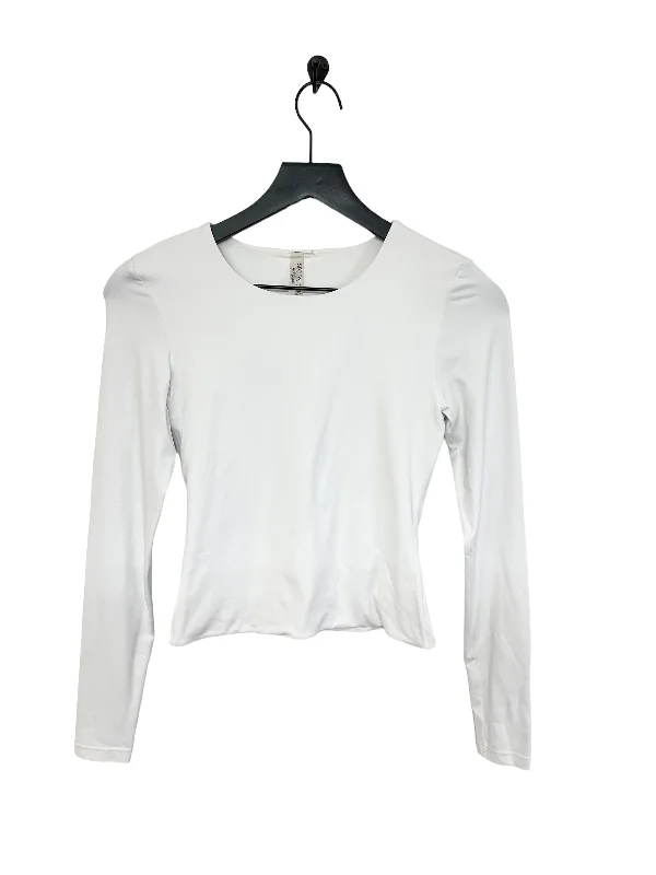 Top Long Sleeve By Second Skin In White, Size: Xs