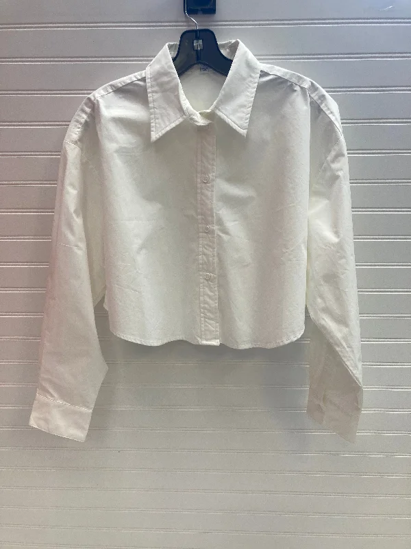 White Blouse Long Sleeve Miou Muse, Size S