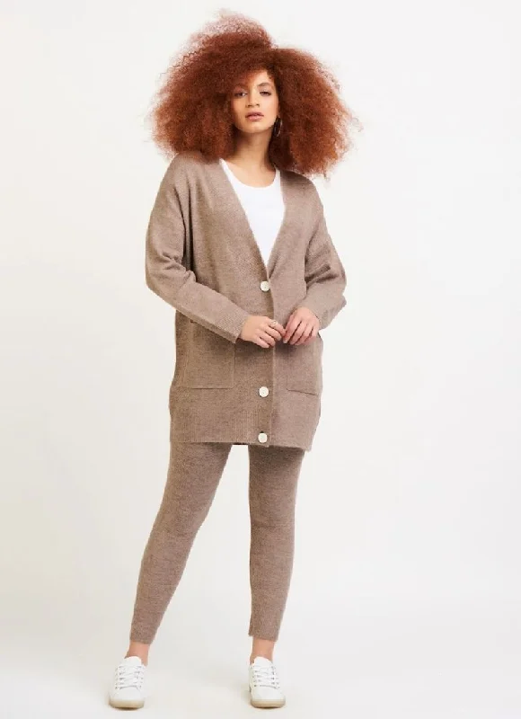 Dex - Oversized Long Button Down Cardigan