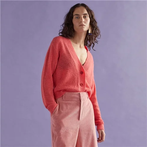 ELK DRUE CARDIGAN - Pink Punch