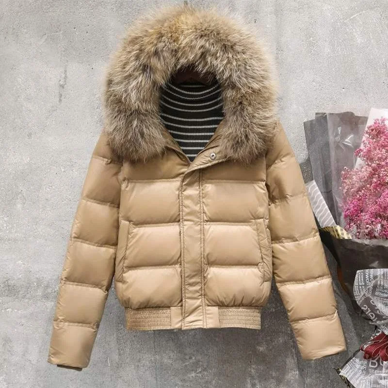 Real Fur  Khaki / L