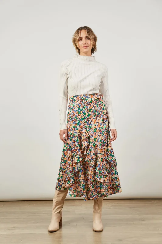 Isle of Mine Romance Wrap Skirt - Meadow Bloom