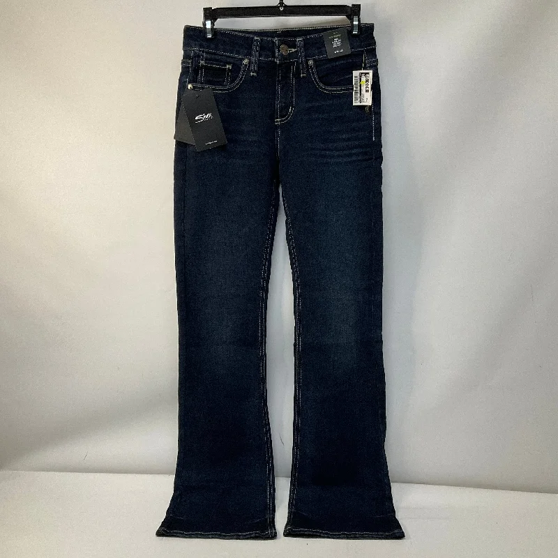 Jeans Boot Cut By Silver In Blue Denim, Size: 2