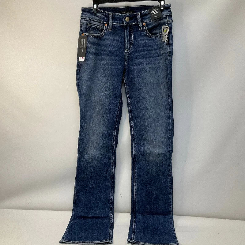 Jeans Boot Cut By Silver In Blue Denim, Size: 2