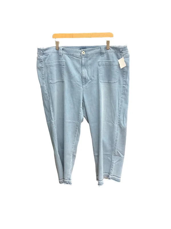 Jeans Cropped By J. Jill In Blue Denim, Size: 22