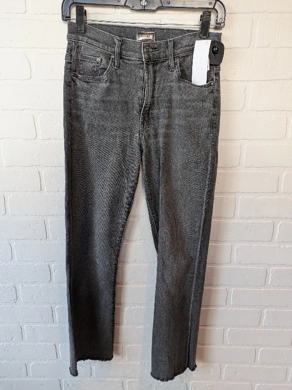 Jeans Cropped By Mother In Grey Denim, Size: 2