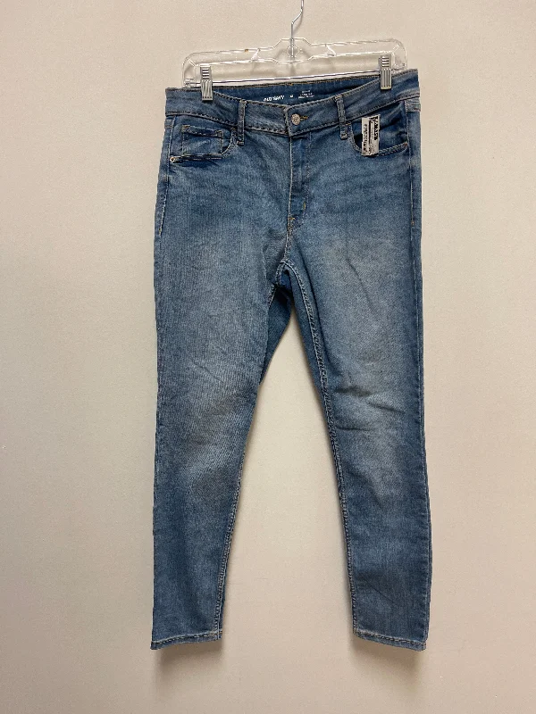 Jeans Skinny By Old Navy In Blue Denim, Size: 12