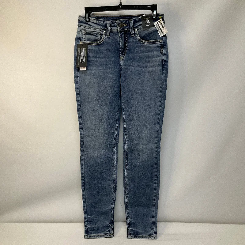 Jeans Skinny By Silver In Blue Denim, Size: 2