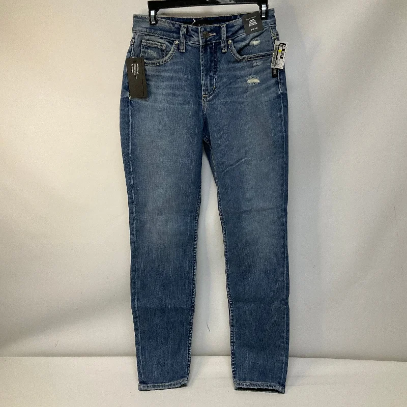 Jeans Skinny By Silver In Blue Denim, Size: 2