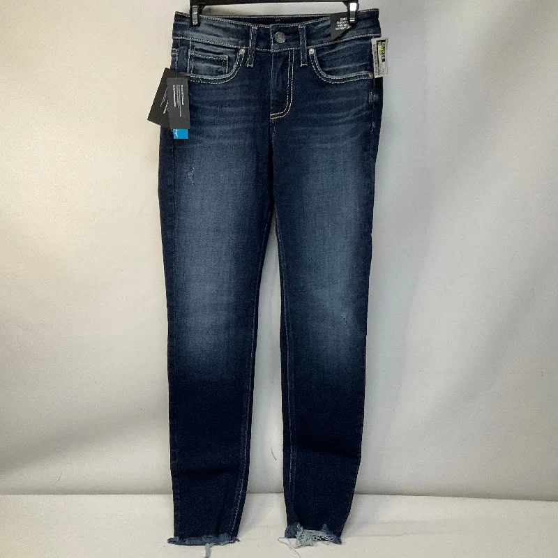 Jeans Skinny By Silver In Blue Denim, Size: 2