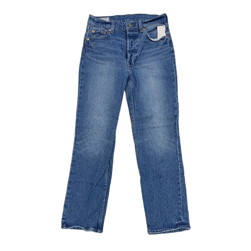 Jeans Straight By Gap In Blue Denim, Size: 2