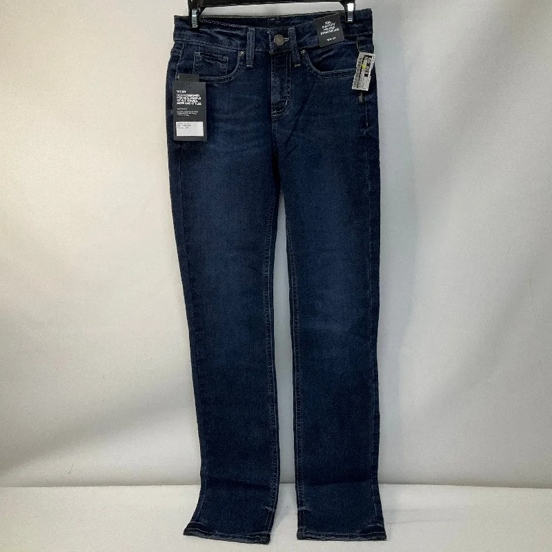 Jeans Straight By Silver In Blue Denim, Size: 2