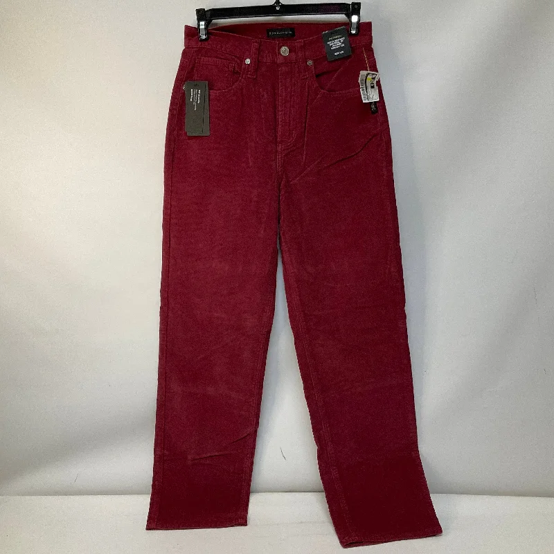 Jeans Straight By Silver In Red Denim, Size: 2