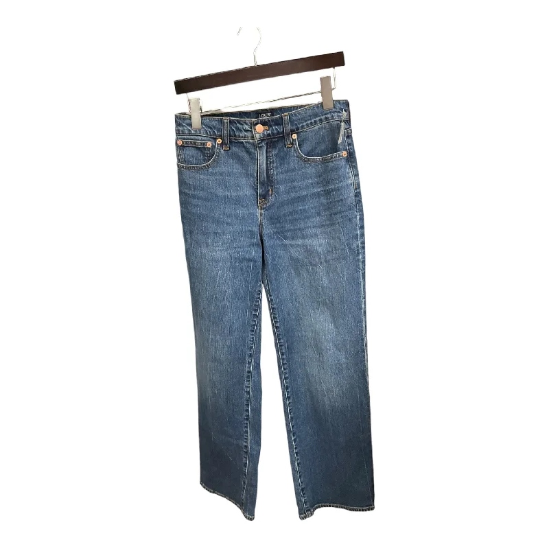 Jeans Wide Leg By J. Crew In Blue Denim, Size: 4