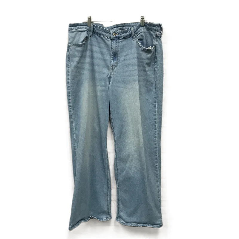 Jeans Wide Leg By Old Navy In Blue Denim, Size: 18