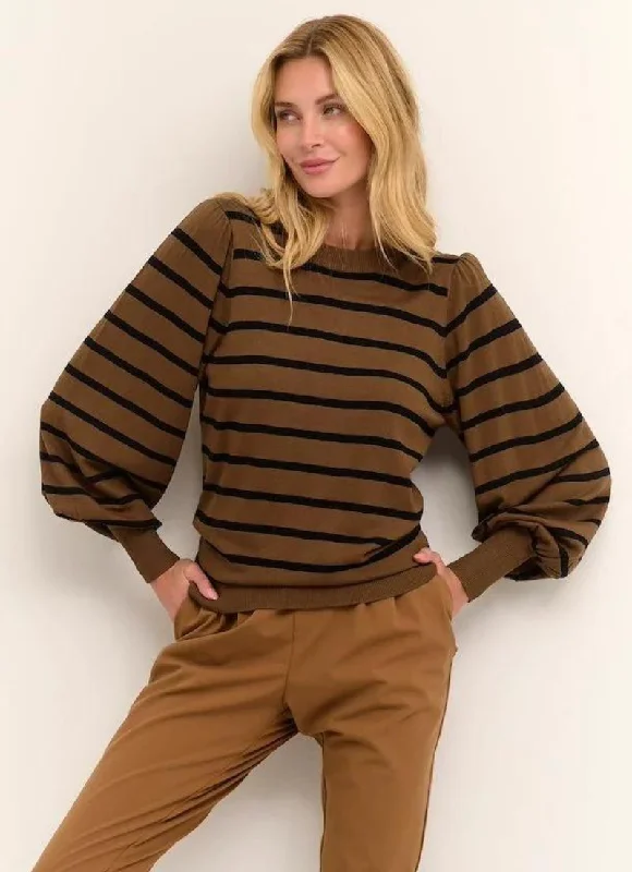 XS / BROWN STRIPE