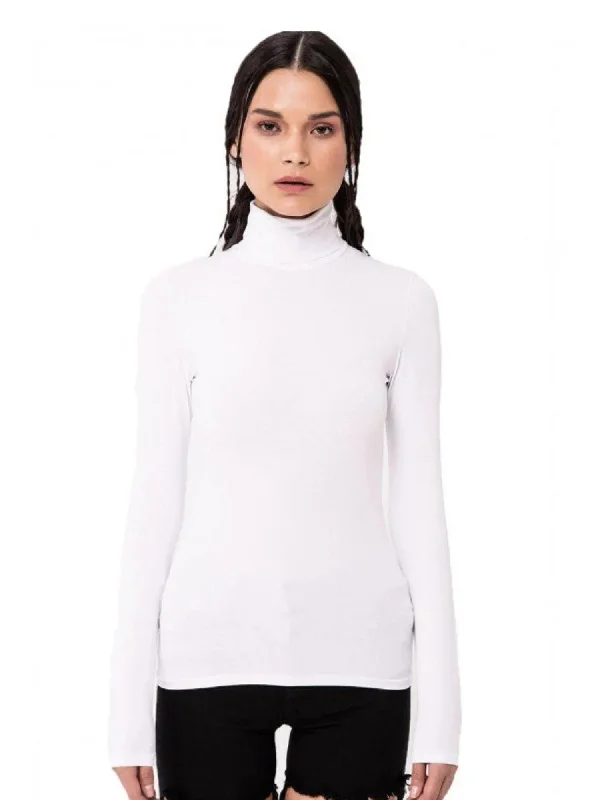 Kikiriki Long Sleeve Cotton Turtleneck Shell 12714