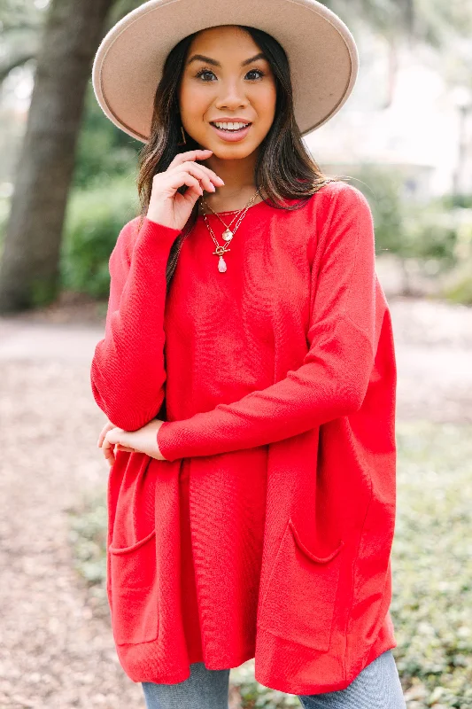 Loving My Life Lipstick Red Pocket Tunic