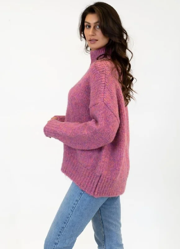 Lyla & Luxe - Aggie Mock Neck Sweater