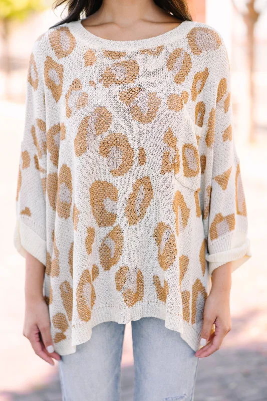 Meet You There Mocha Brown Leopard Sweater