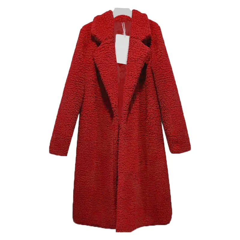 Women Autumn Jacket Coat Women Warm Outerwear Casual Faux