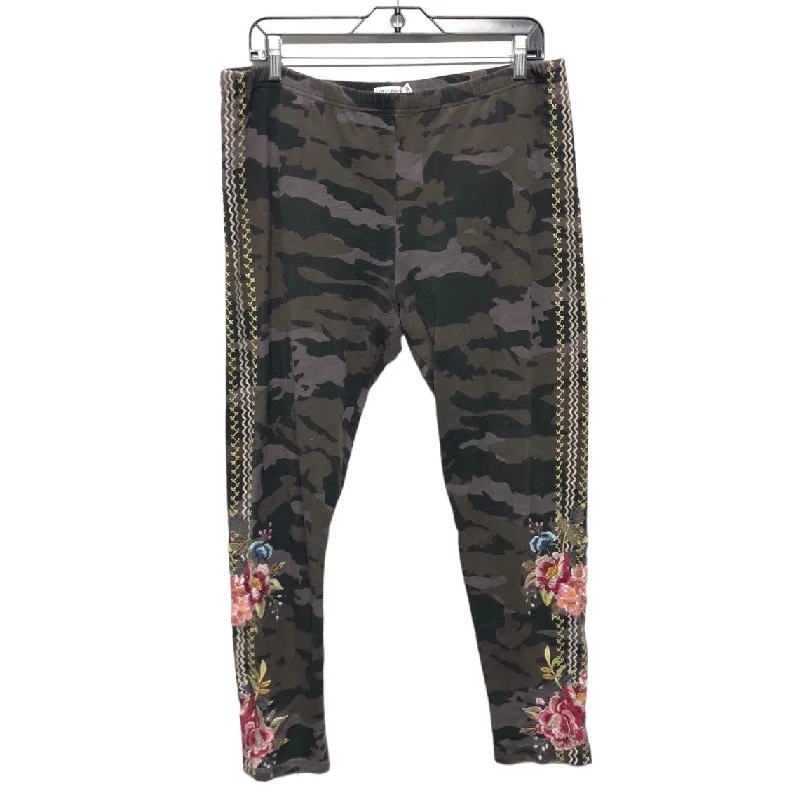 Pants Leggings By Johnny Was In Camouflage Print, Size: Xl