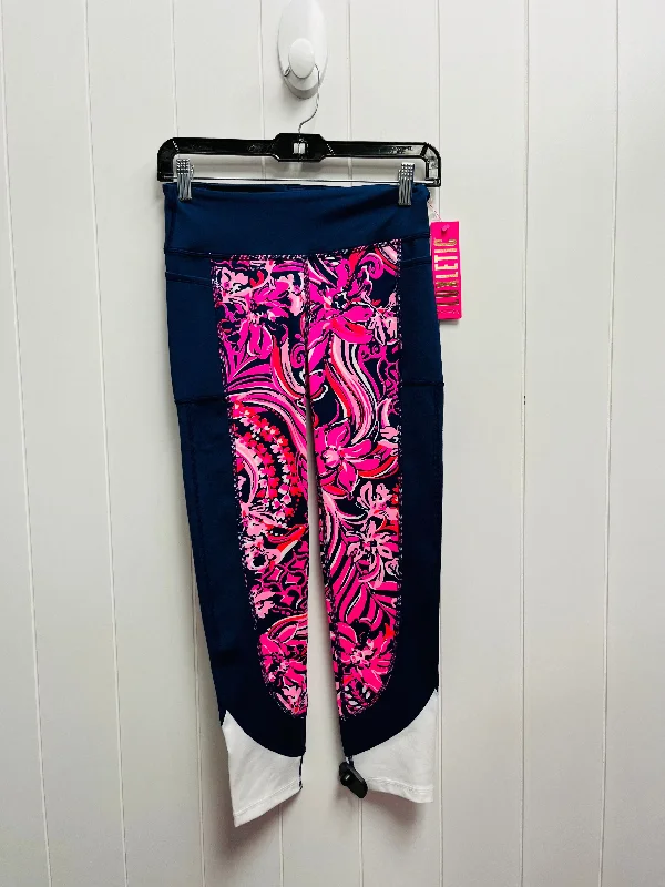 Pants Leggings By Lilly Pulitzer In Blue & Pink, Size: S