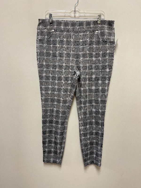 Pants Leggings By New York And Co In Black & White, Size: L