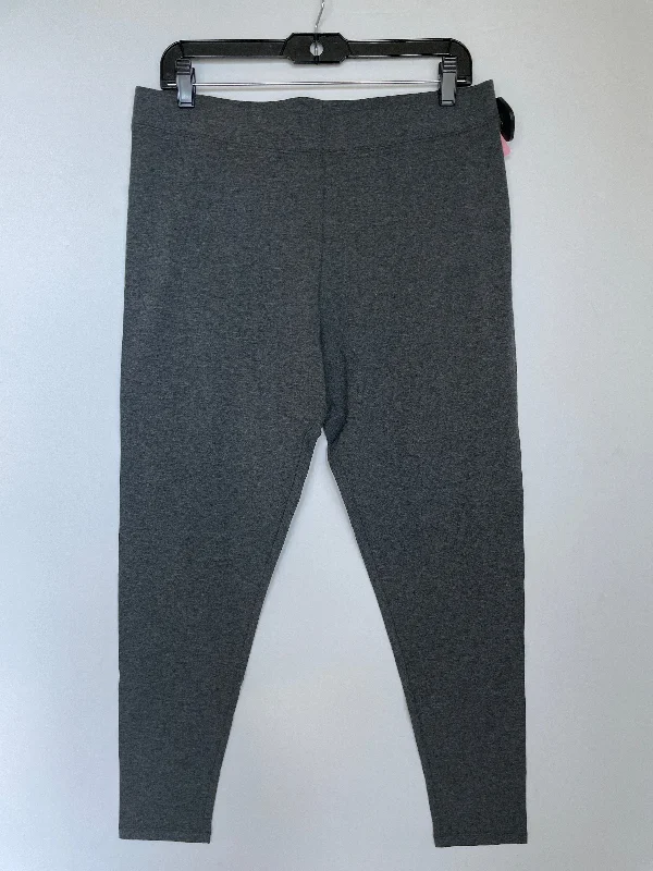 Pants Leggings By Soft Surroundings In Grey, Size: L