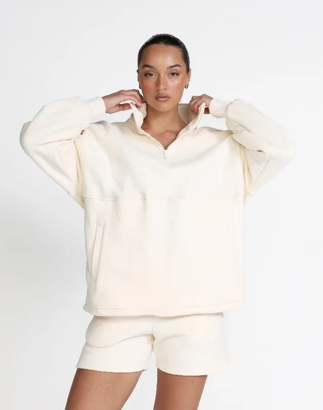 Remy Quarter Zip Jumper (Milk)