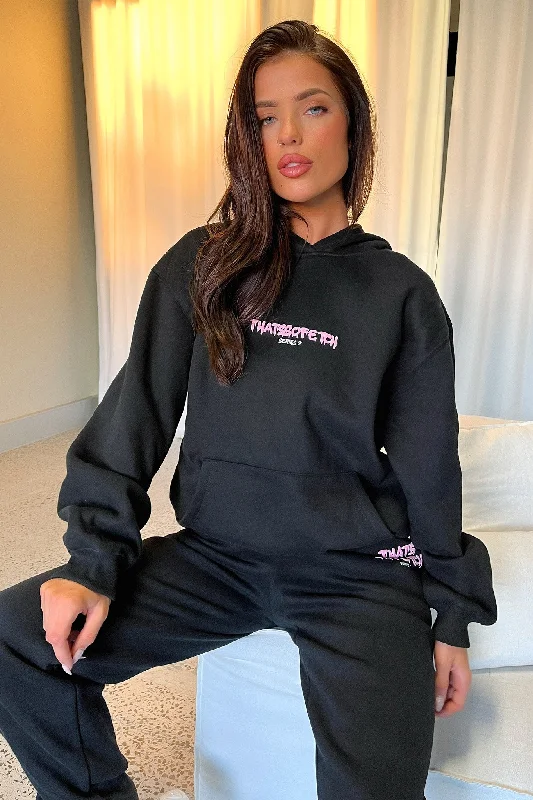 Series 7 Hoodie - Black/Pink