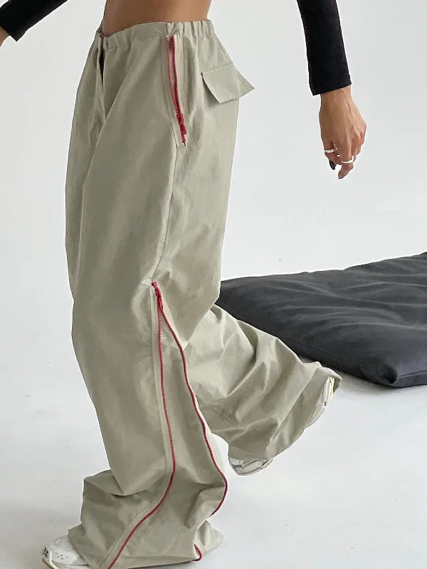 BerryBetty - Side Zippered Cargo Pants