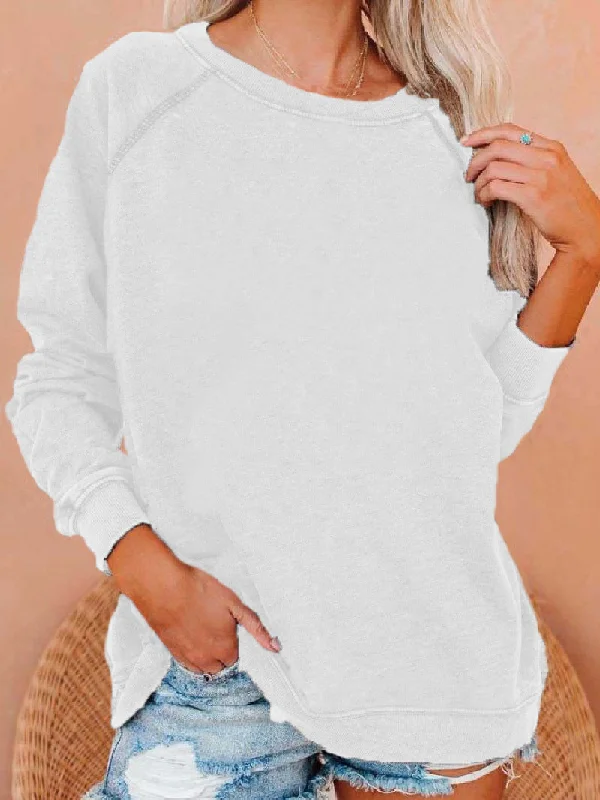 Versatile Durable Charming Long Sleeve Raglan Sweaters