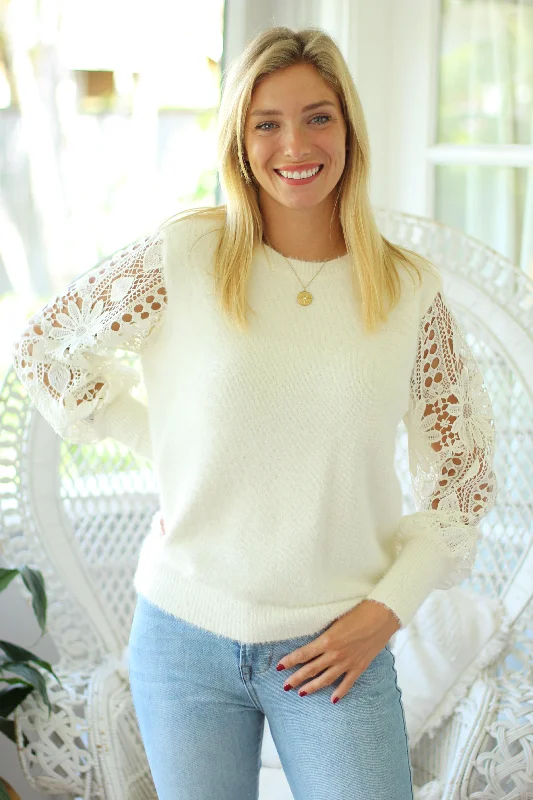 Chantilly Lace Knit - Vanilla