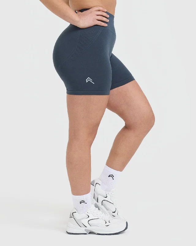 Effortless Seamless Shorts | True Blue