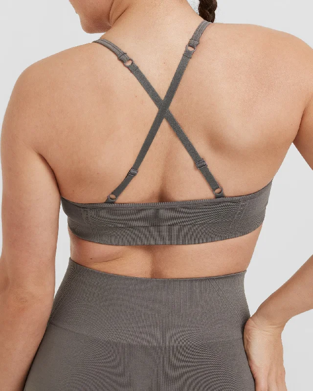 Effortless Strappy Bralette | Ash Grey