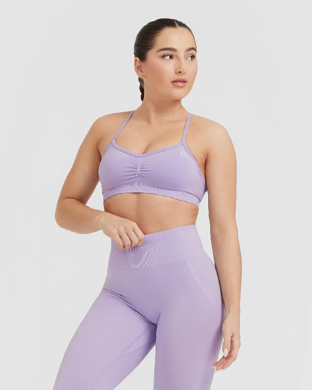 Effortless Strappy Bralette | Wisteria Purple