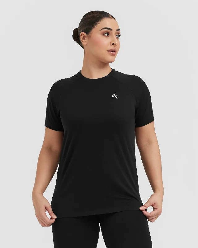 Go To Seamless Loose Top | Black