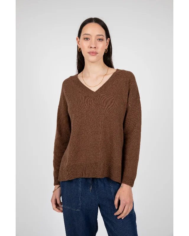 Marlow Virgo V Neck Knit - Ginger