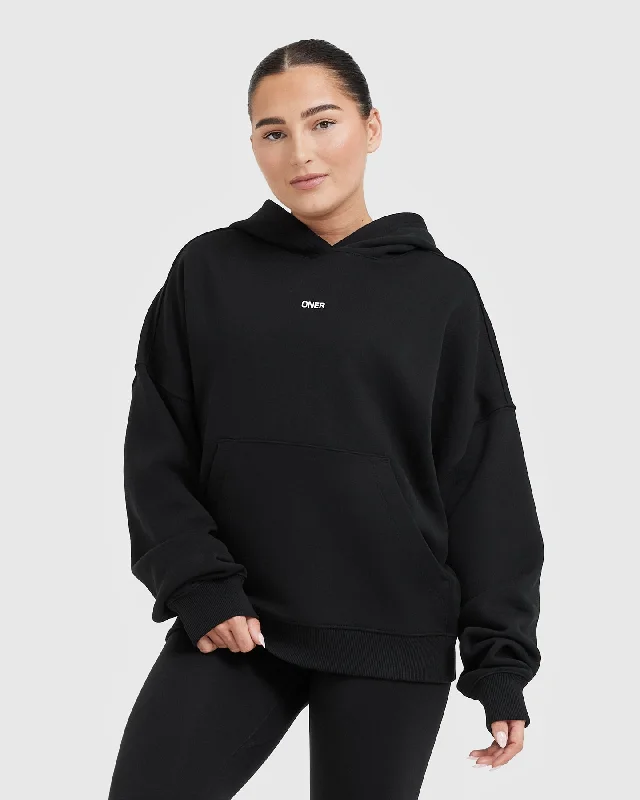 Raising the Bar Graphic Unisex Oversized Hoodie | Black