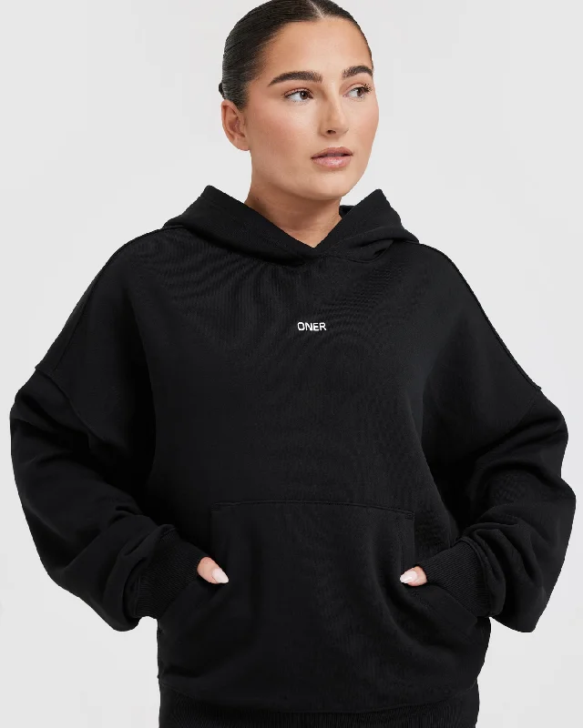 Raising the Bar Graphic Unisex Oversized Hoodie | Black